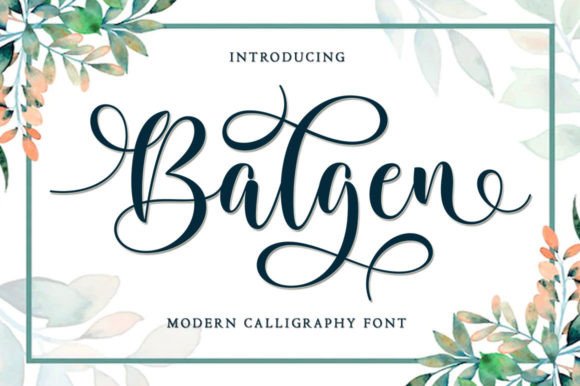 Balgen Font Poster 8