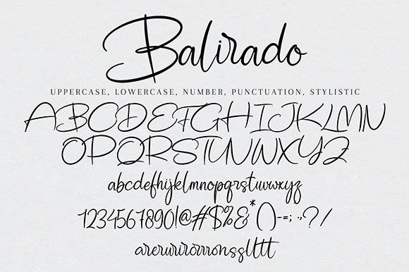 Balirado Font Poster 10