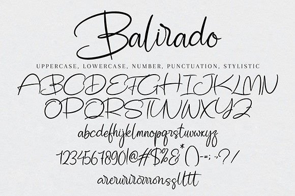 Balirado Font Poster 10