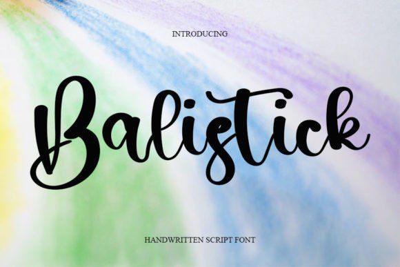 Balistick Font Poster 1