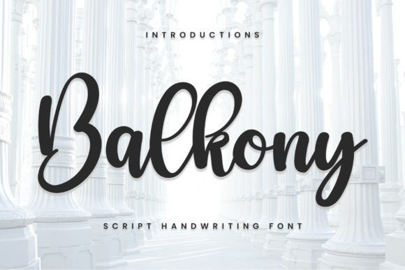 Balkony Font Poster 1