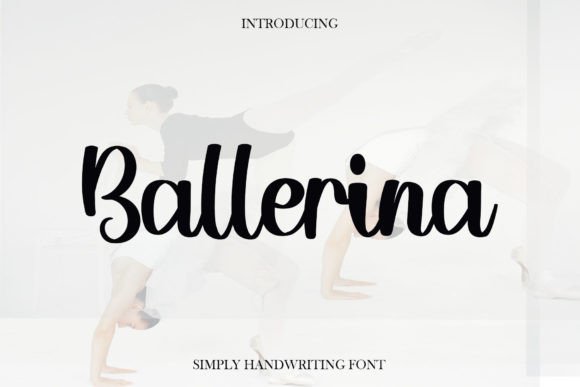 Ballerina Font Poster 1