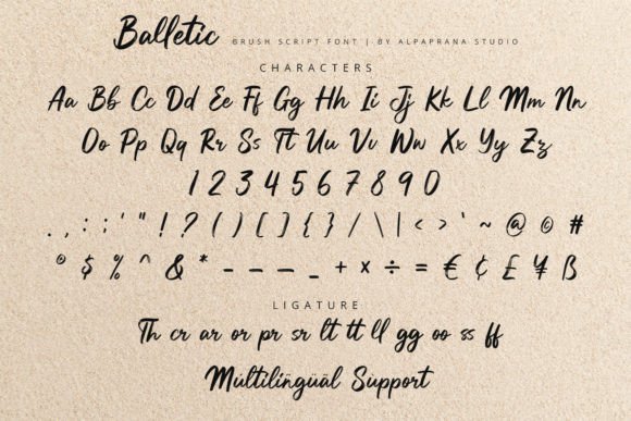 Balletic Font Poster 12