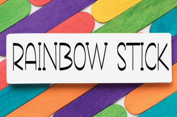 Ballon Rainbow Font Poster 5