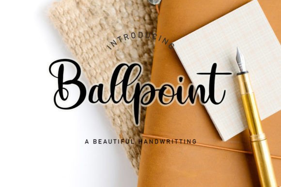 Ballpoint Font Poster 1