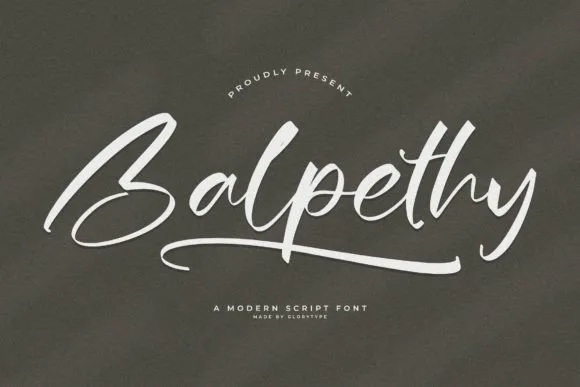 Balpethy Font Balpethy Font Poster 1