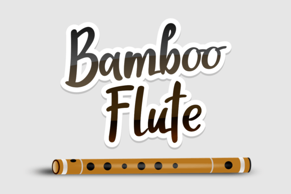 Bamboo Flute Font Poster 1