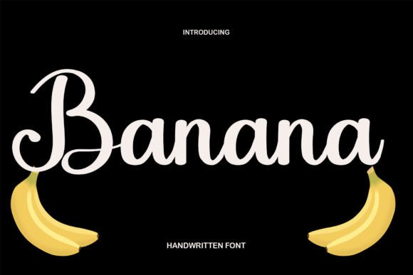Banana Font Poster 1