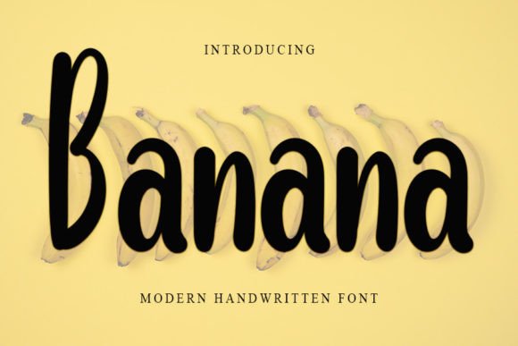 Banana Font Poster 1