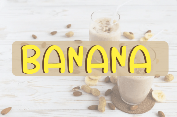 Banana Font Poster 1