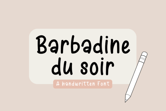Barbadine Du Soir Font Poster 1