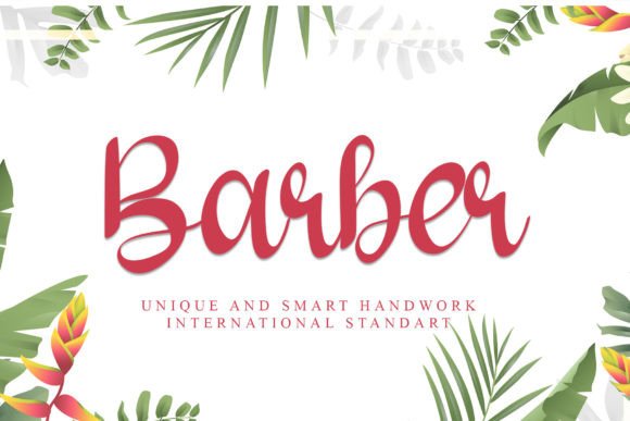 Barber Font Poster 1