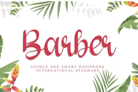 Barber Font Barber Font Poster 1