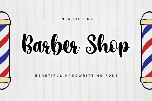 Barber Shop Font Poster 1