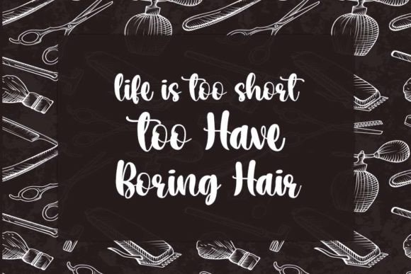 Barber Shop Font Poster 2