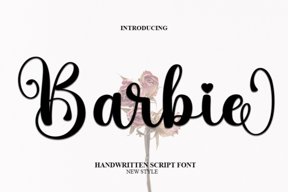 Barbie Font Poster 1