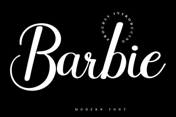 Barbie Font Poster 1