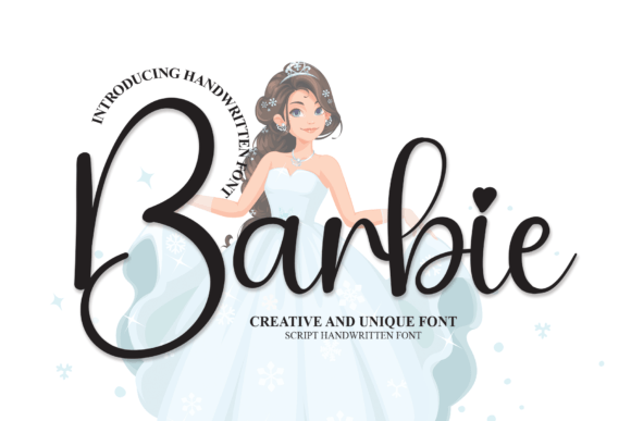 Barbie Font Poster 1