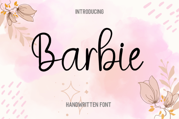 Barbie Font Poster 1