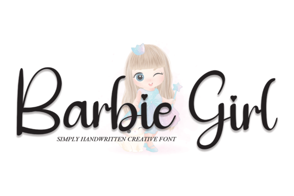 Barbie Girl Font Poster 1