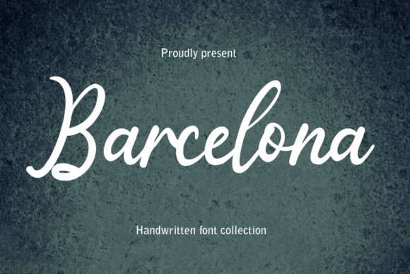 Barcelona Font Poster 1