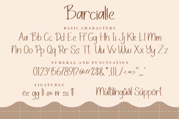 Barcialle Font Poster 7