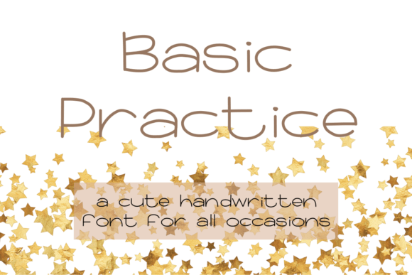 Basic Practice Font Poster 1