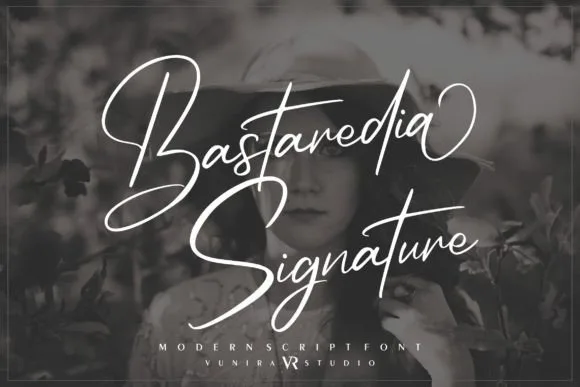 Bastaredia Signature Font Bastaredia Signature Font Poster 1