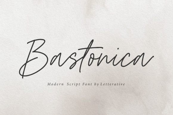 Bastonica Font Poster 1