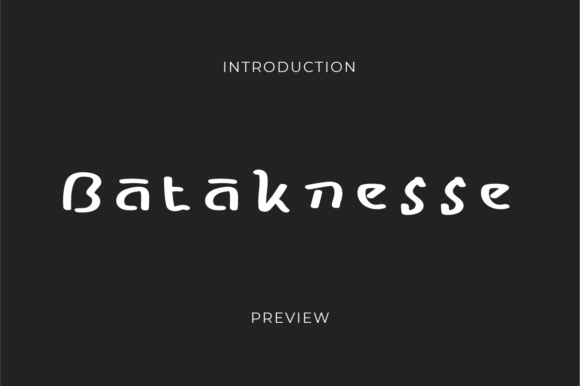 Bataknesse Font Poster 1