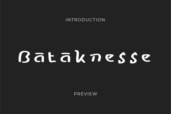 Bataknesse Font Bataknesse Font Poster 1