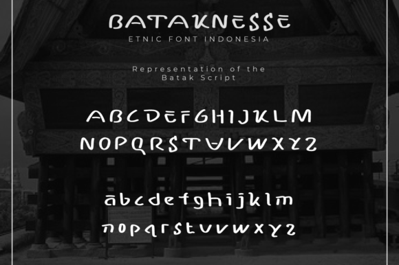 Bataknesse Font Poster 2