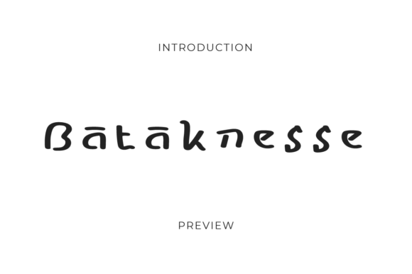 Bataknesse Font Poster 3