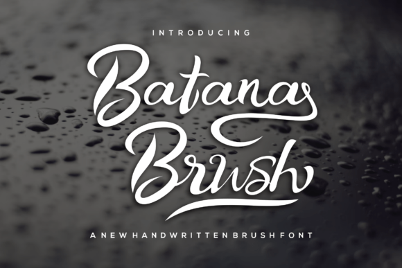 Batana Brush Font Poster 1