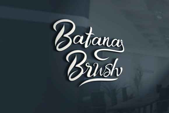 Batana Brush Font Poster 3
