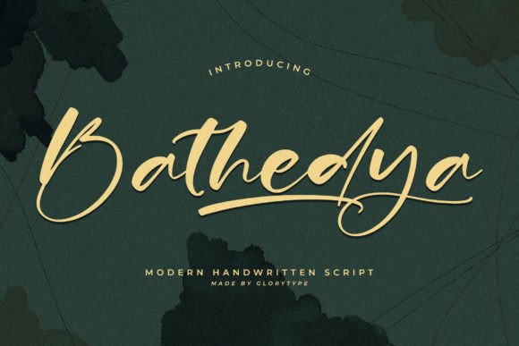 Bathedya Font Poster 1