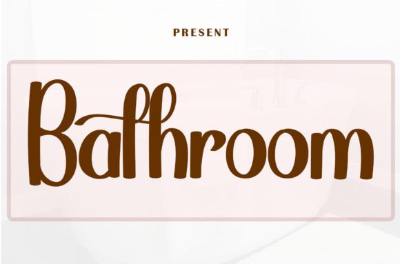 Bathroom Font Poster 1