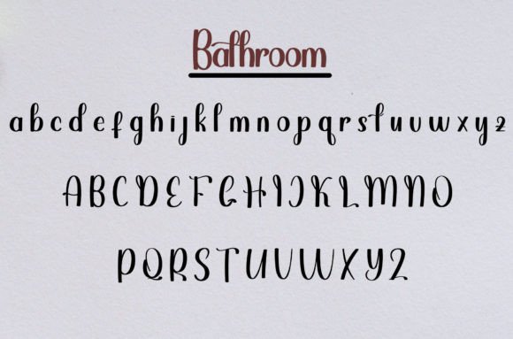 Bathroom Font Poster 5