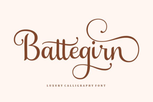 Battegirn Font Poster 1