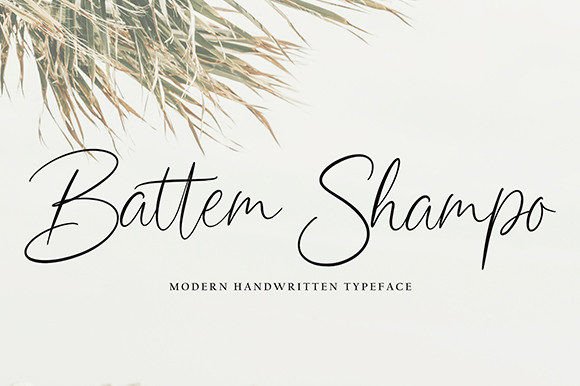 Battem Shampo Font Poster 1