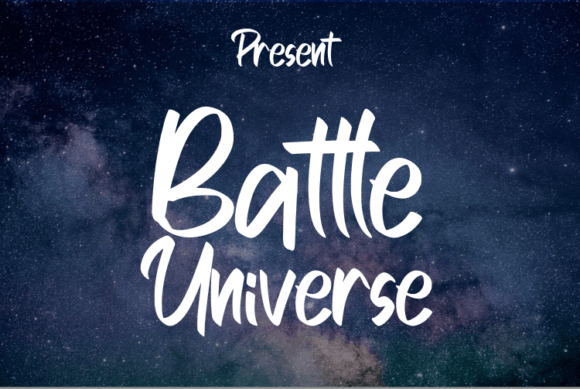 Battle Universe Font Poster 1