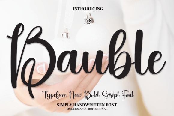 Bauble Font Poster 1