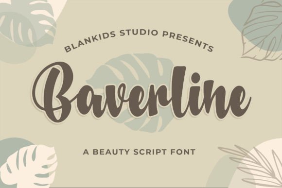 Baverline Font Poster 1