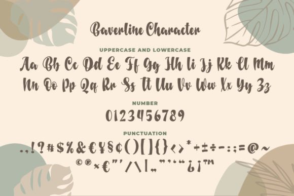 Baverline Font Poster 5