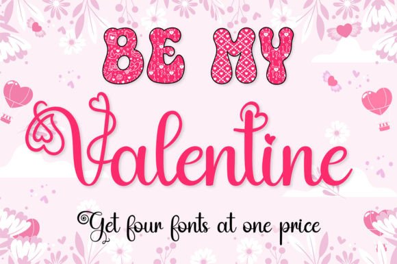 Be My Valentine Font Poster 1