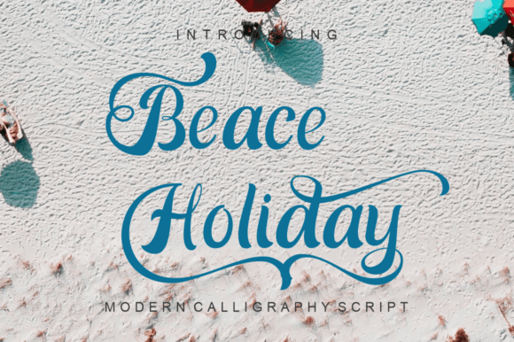 Beace Holiday Font Beace Holiday Font Poster 1