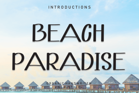 Beach Paradise Font Poster 1