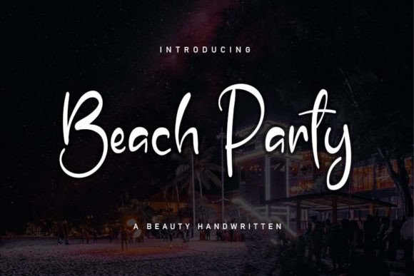 Beach Party Font Poster 1