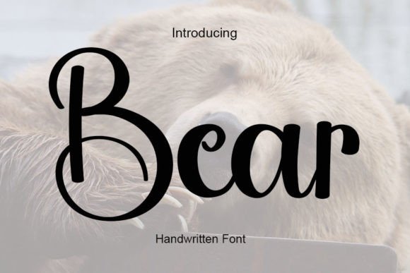 Bear Font Poster 1
