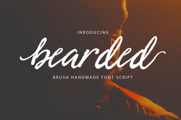 Bearded Font Poster 1